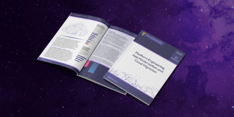 Cover mockup of the "Platform Engineering, App Modernization and Cloud Migration" research report