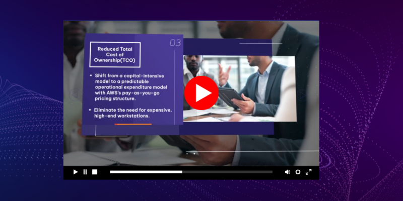 Video thumbnail of a business meeting reviewing a Total Cost of Ownership (TCO) slide